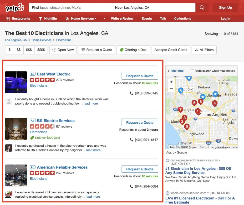 Lợi ích khi quản lý tối ưu Yelp