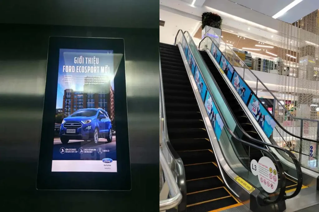 Quảng cáo thang máy/ thang cuốn