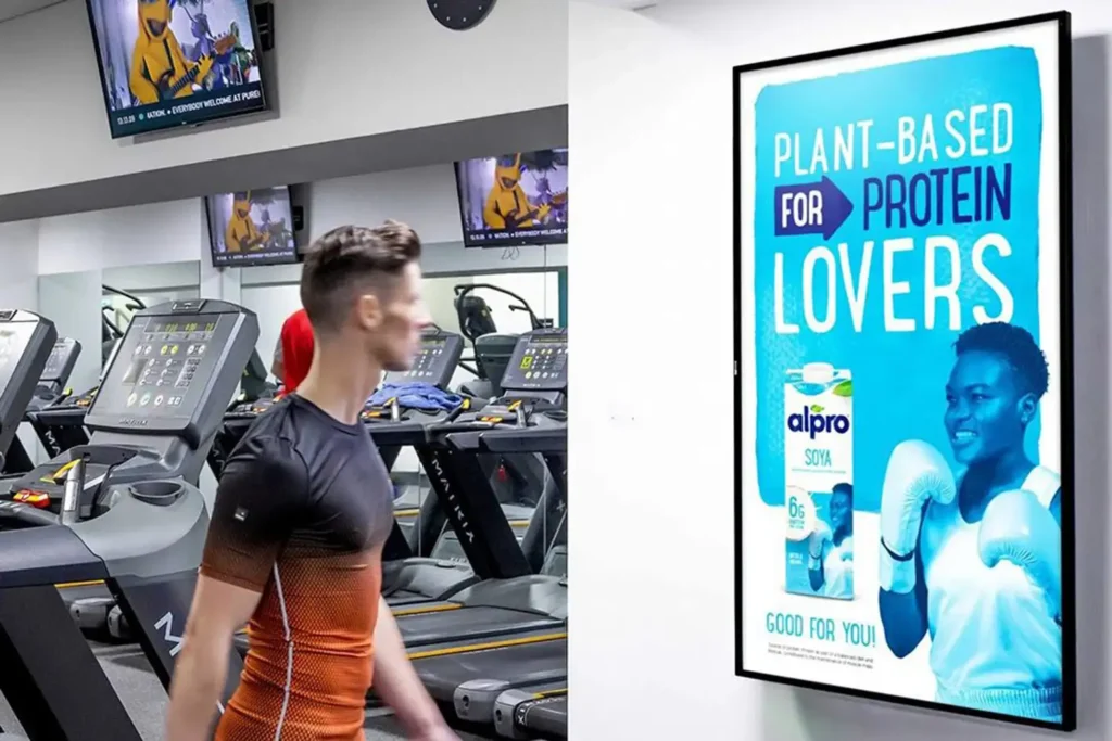 Quảng cáo ở phòng Gym, Yoga,..